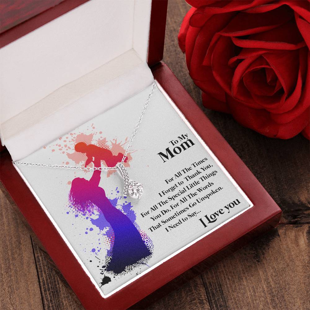 To Mom Alluring Beauty Necklace