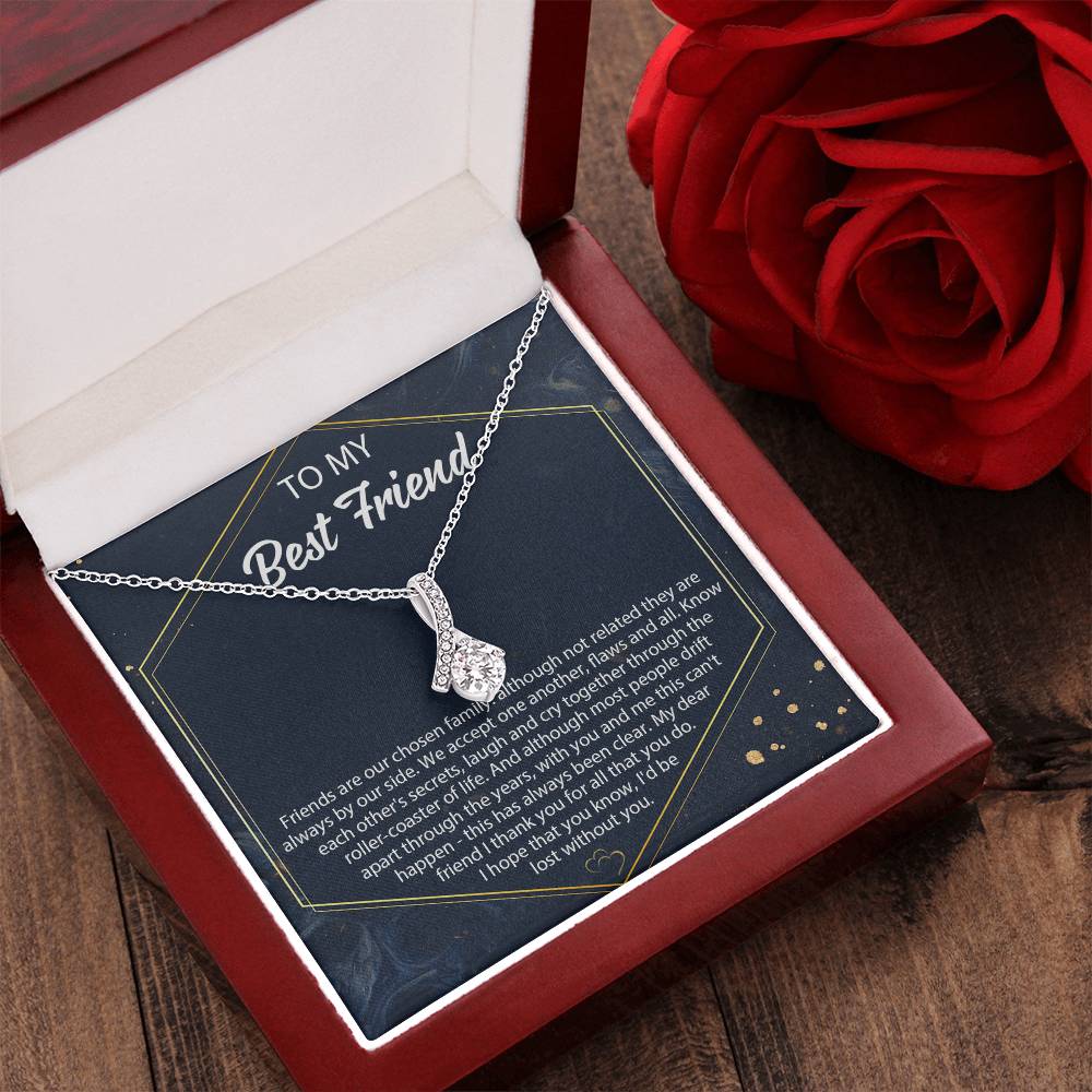 Best Friend Necklace Best Friend Necklace Personalize Bff Alluring Beauty Necklace Best Friend Birthday Necklace Gift For Best Friend Alluring Beauty Necklace