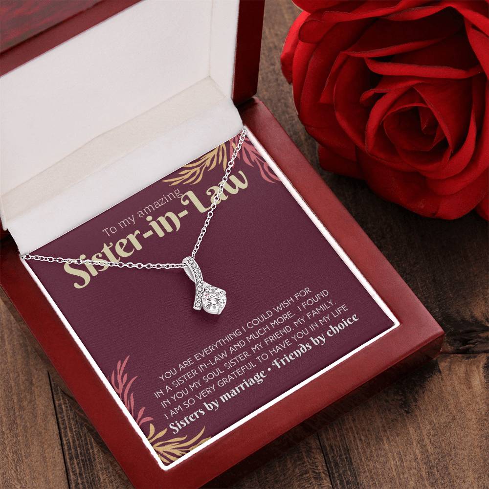 Amazing Sister In Law Necklace Gift Alluring Beauty Necklace
