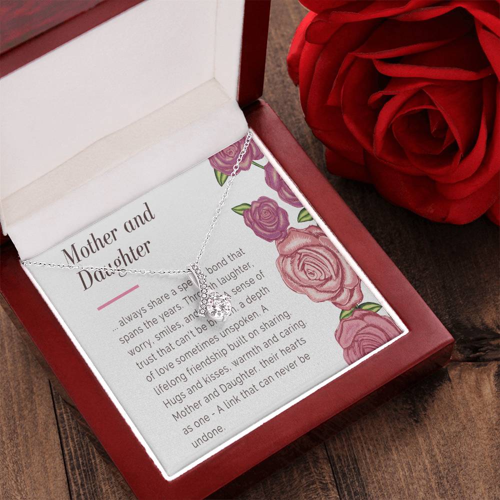 Mother & Daughter Necklace Mom Gift Mother Jewelry Daughter Gift Mothers Day Daughter Birthday Gift From Mom Alluring Beauty Necklace