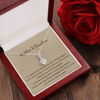 Mother & Daughter Their Hearts As One - Necklace Gift For Daughter From Mom Anniversary Lovingly Mom Grown Up Daughter Alluring Beauty Necklace