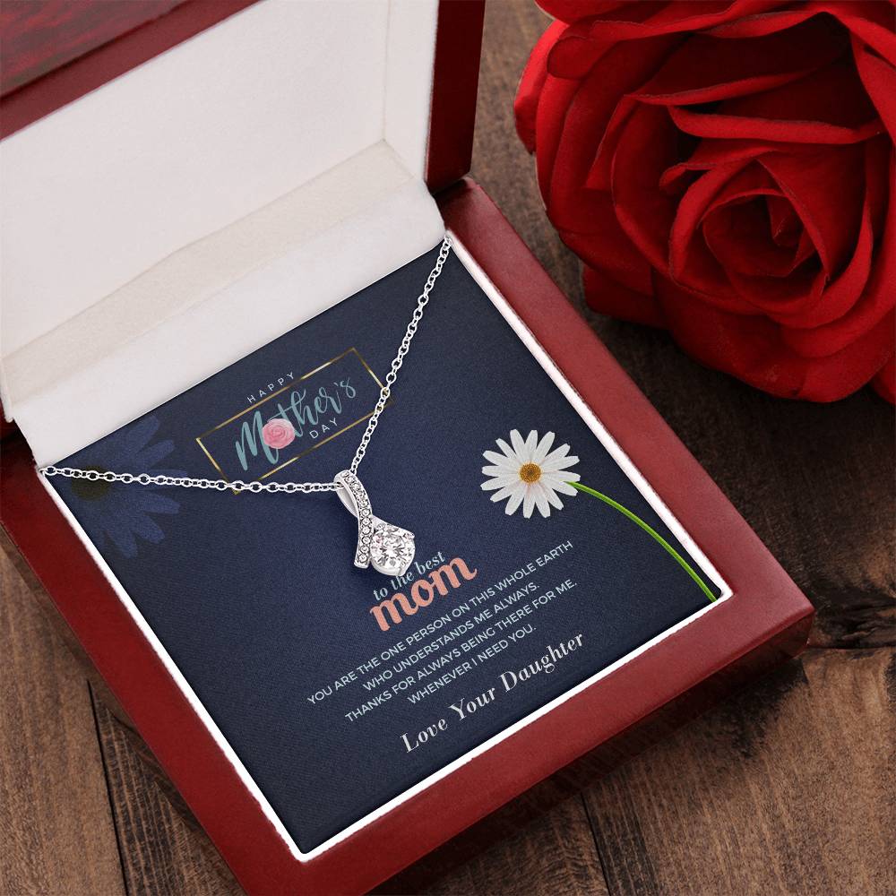 To My Amazing Mom Gift Alluring Beauty Necklace Chain For Mother Day Mommy Mama Alluring Beauty Necklace