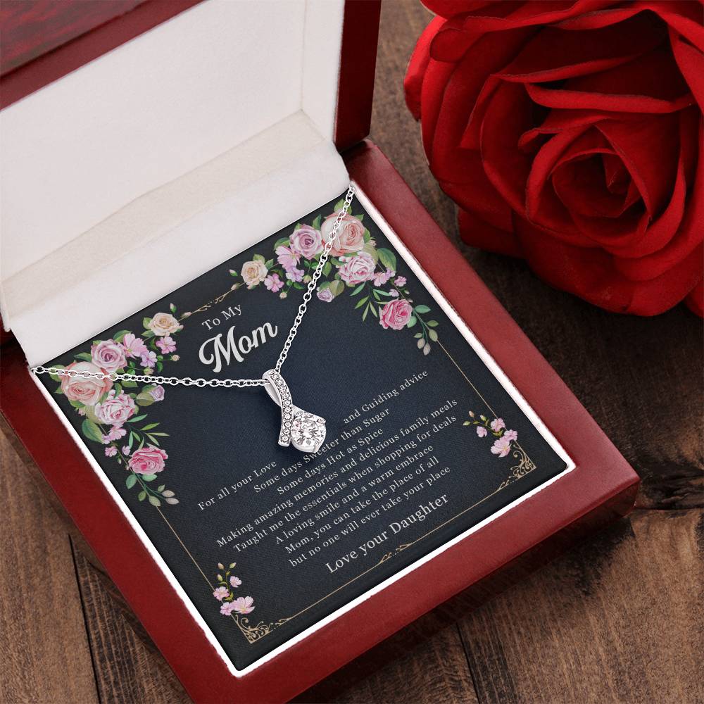 To Mom From Daughter - No One Comes Close To You - Necklace Alluring Beauty Necklace