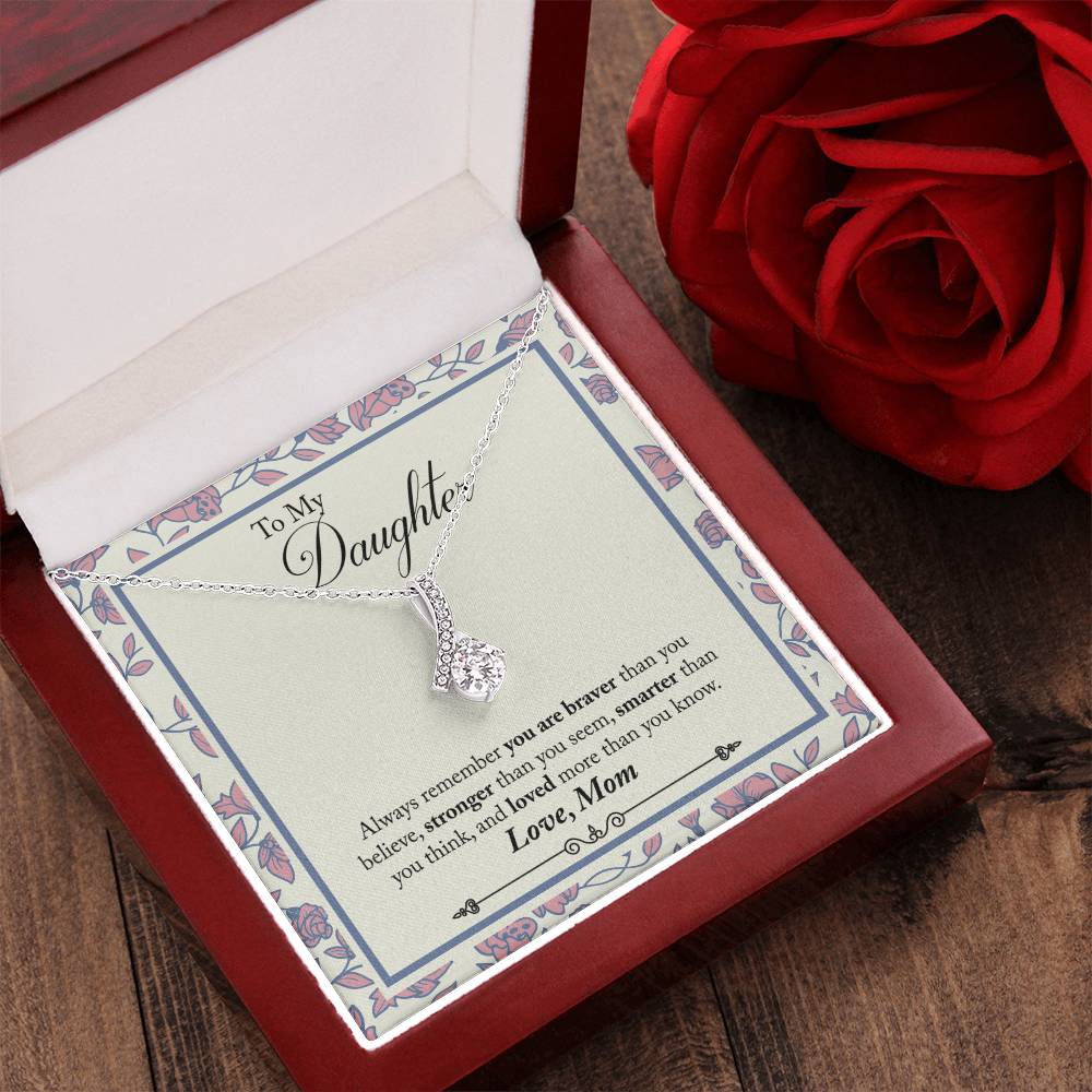 Mom To Daughter - Pendant Necklace Alluring Beauty Necklace