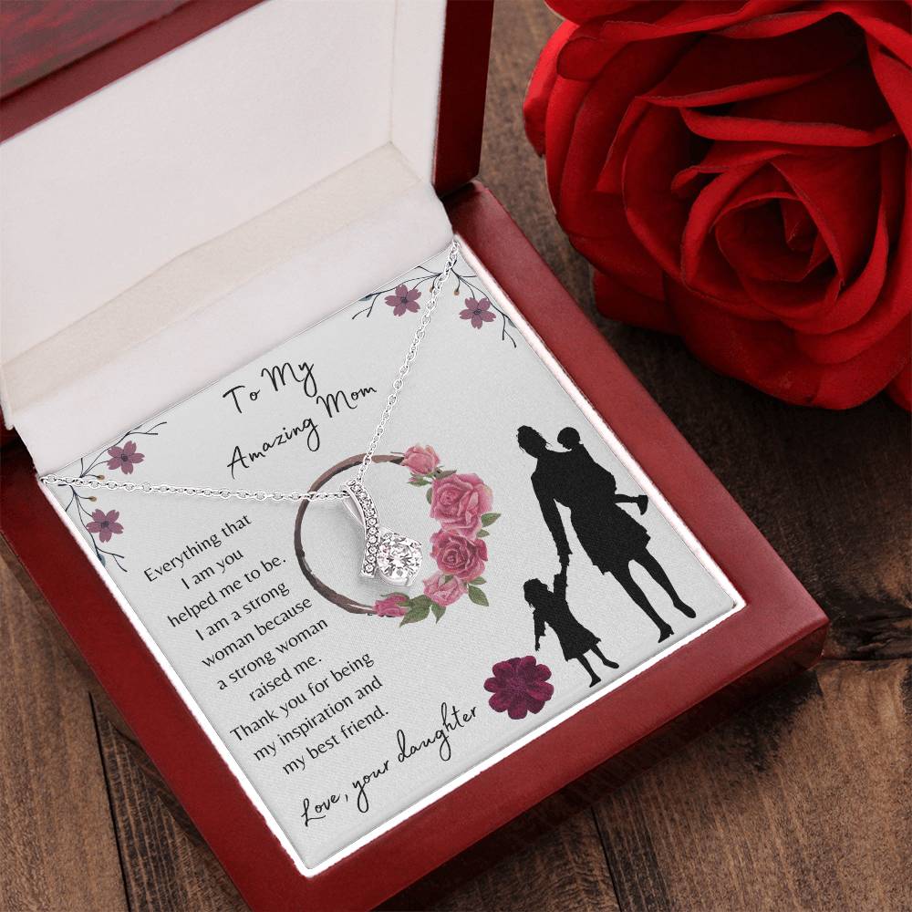 To My Amazing Mom Alluring Beauty Necklace Alluring Beauty Necklace