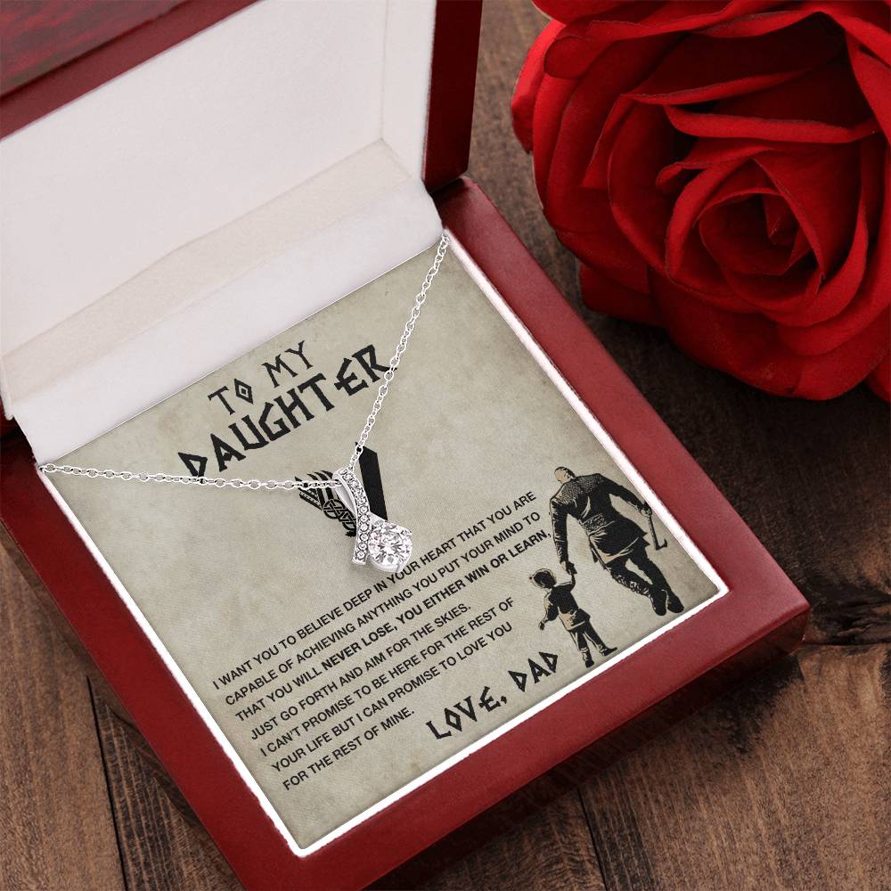 To My Daughter - Go Forth And Aim For The Skies Alluring Beauty Necklace Alluring Beauty Necklace