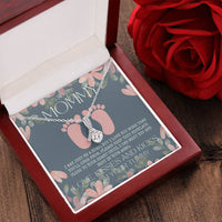 Baby Shower Gift New Mommy Necklace Pregnant Wife Gift To My Mommy I May Just Be A Bump But I Love You More Than You Ever Know Alluring Beauty Necklace