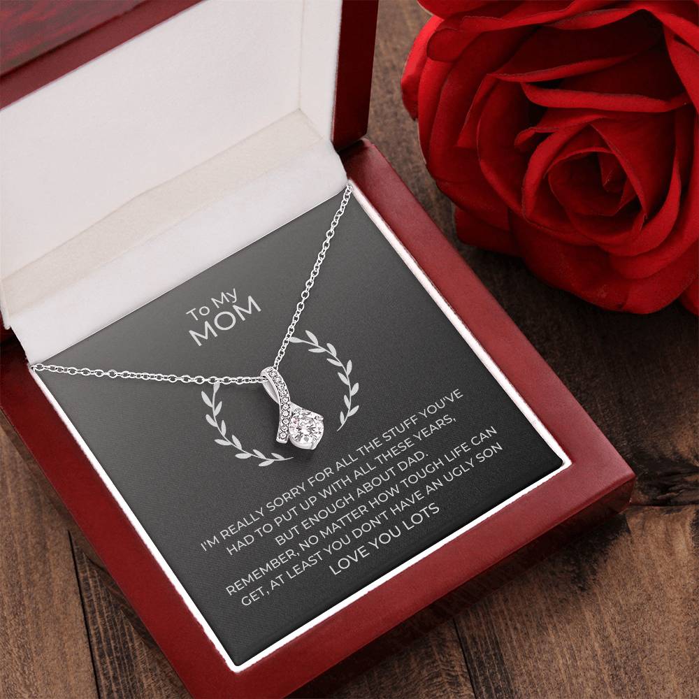 To Mom Alluring Beauty - Dark Alluring Beauty Necklace