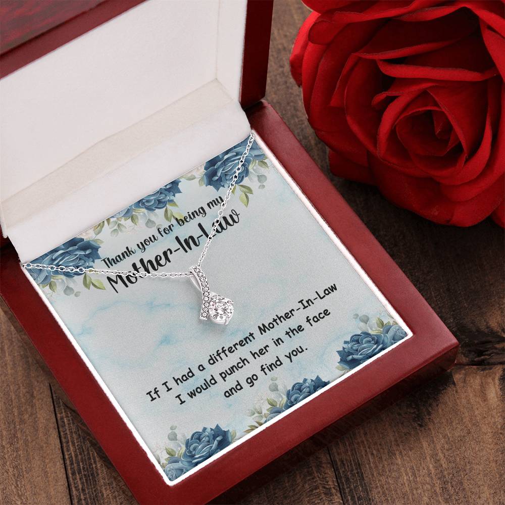 Thank You For Being My Mother-In-Law - Ribbon Necklace Alluring Beauty Necklace