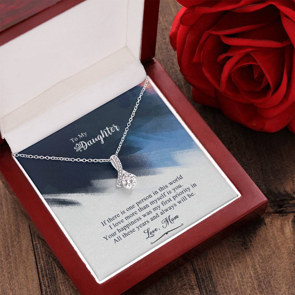 Mom To Daughter Alluring Beauty Necklace Gift -  Daughter Birthday Gift Daughter Jewelry Daughter Necklace Mom To Daughter 1 Alluring Beauty Necklace