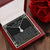 To Bride From Grandparents Ribbon Drop Necklace  Gold Greenery Alluring Beauty Necklace