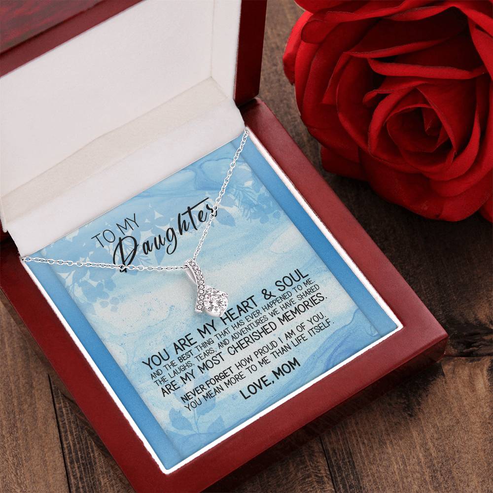 To My Daughter - Heart & Soul - Necklace Alluring Beauty Necklace