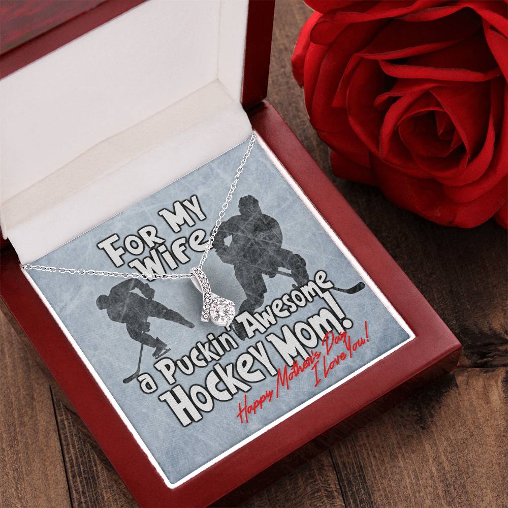 Puckin' Awesome Hockey Mom Alluring Beauty Necklace