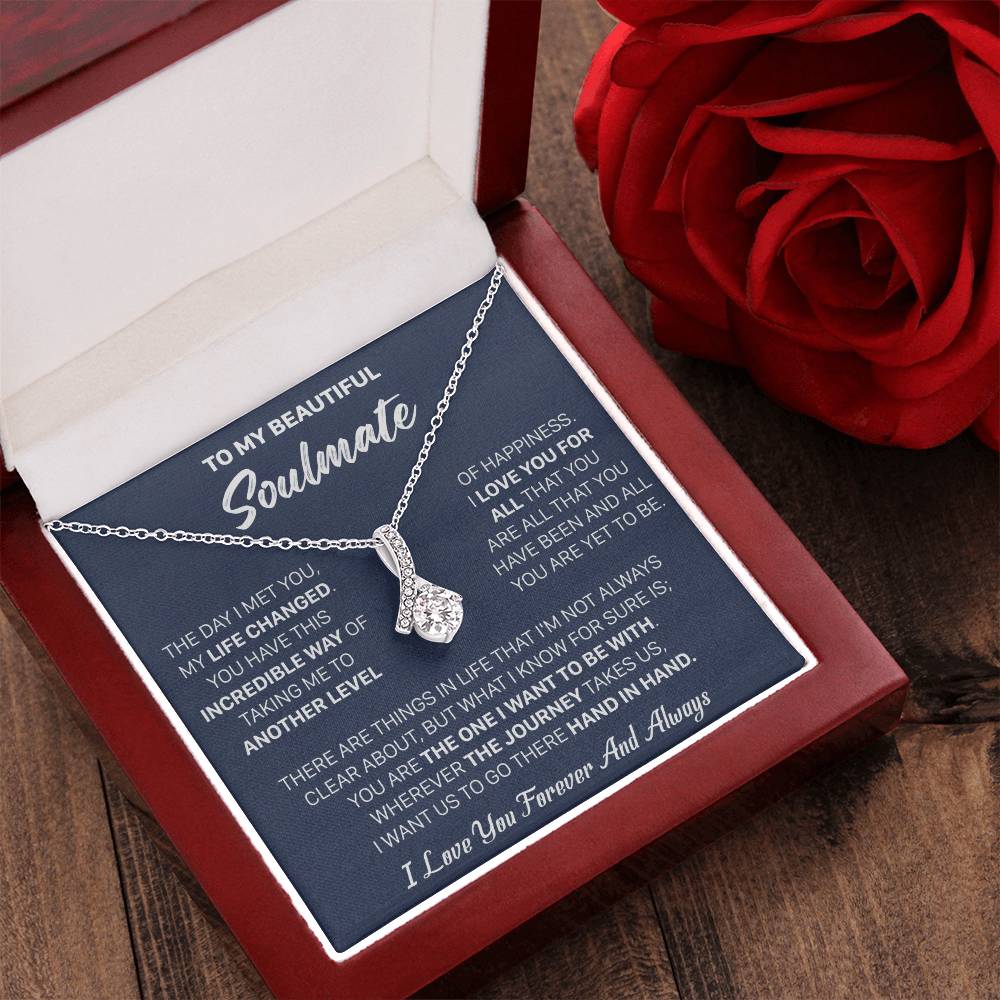 Gift For Your Soulmate Christmas - My Life Changed - Alluring Alluring Beauty Necklace