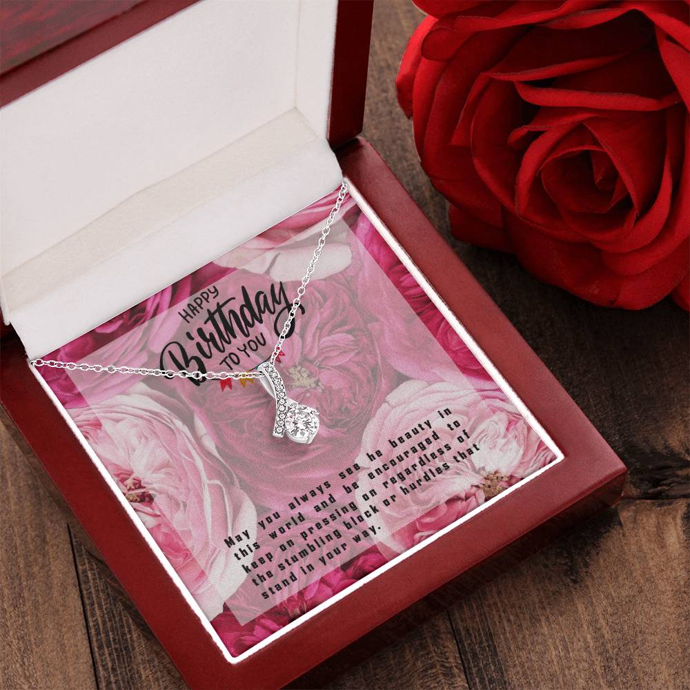 Personalised Happy Birthday Gift Box. Thinking Of You Happy Birthday Alluring Beauty Necklace