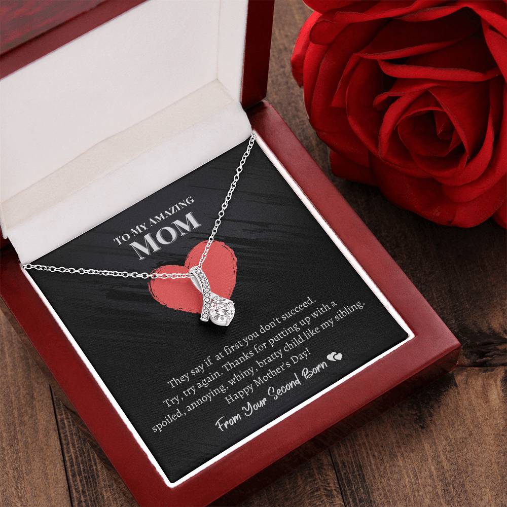 To My Amazing Mom - Spoiled Child - Alluring Beauty Necklace Alluring Beauty Necklace