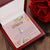 Mom To Be Ribbon Drop Necklace  Pink Floral Baby Shower Alluring Beauty Necklace