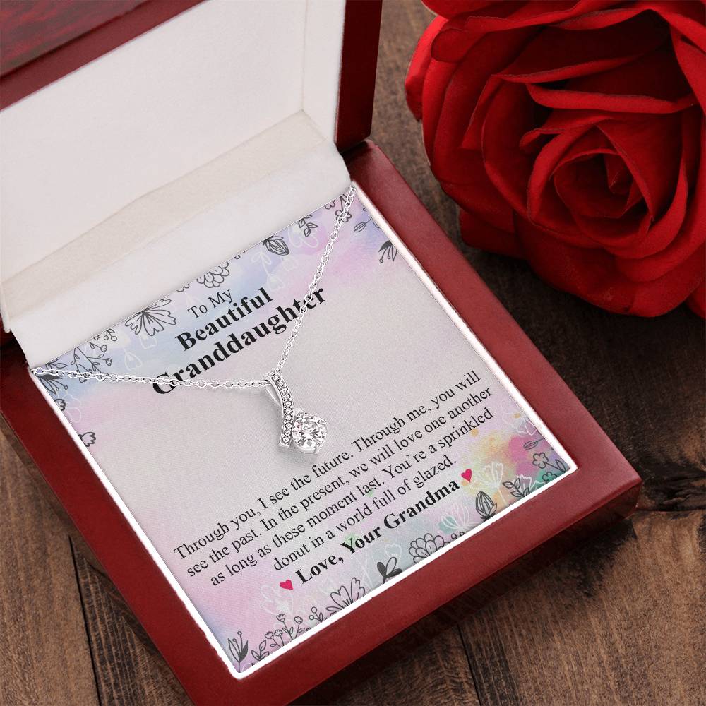 To My Beautiful Granddaughter 1 Alluring Beauty Necklace