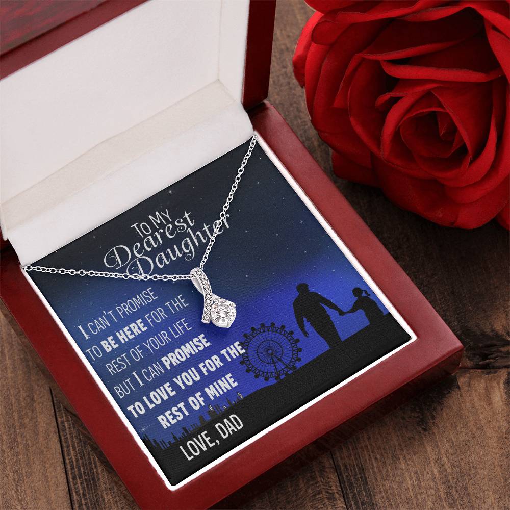 To My Daughter - Love You From Dad - Necklace Alluring Beauty Necklace