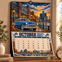 Detroit Football Fan 2027 Wall Calendar