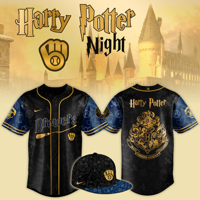 Milwaukee Wizard Night Black Gold Baseball Jersey