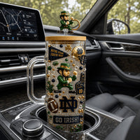South Bend Irish Football Bling 40oz Tumbler