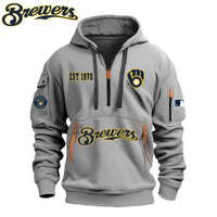 Milwaukee Script White Baseball Hoodie