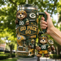 Green Bay Football Gilded 40oz Tumbler
