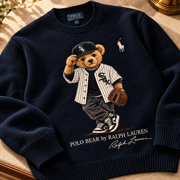 Chicago South Side Bear Sweatshirt - Close Up