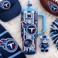 Tennessee Titan Football Glam 40oz Tumbler