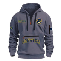 Milwaukee Grey Baseball Hoodie