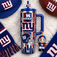 New York Giant Football Bling 40oz Tumbler