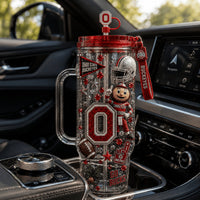 Columbus Buckeye Football Bling 40oz Tumbler