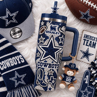 Dallas Football Glam 40oz Tumbler
