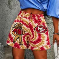San Francisco Tie-Dye Spiral Cuffed Shorts