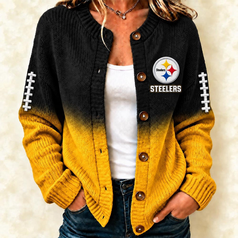 Pittsburgh Two-Tone Fade Women's Cardigan