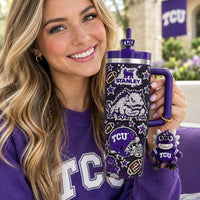 TCU Horned Frog Bling 40oz Tumbler