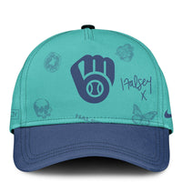 Milwaukee Badlands Tour Night Teal Baseball Jersey
