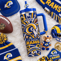 Los Angeles Ram Football Glam 40oz Tumbler