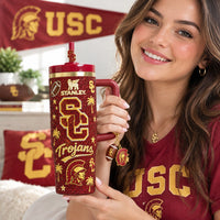 USC Trojan Football Gilded 40oz Tumbler