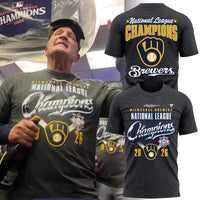 Milwaukee Script Dark Grey Baseball T-Shirt