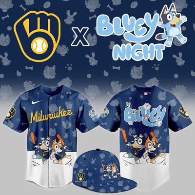 Milwaukee Blue Dog Night Baseball Jersey