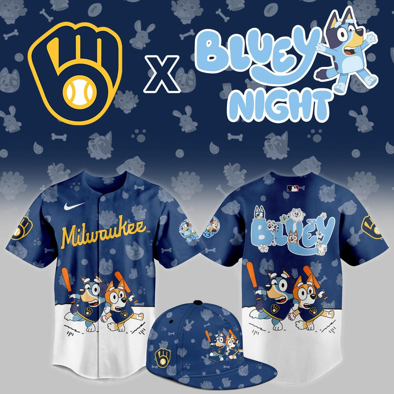Milwaukee Blue Dog Night Baseball Jersey