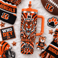 Cincinnati Football Rhinestone 40oz Tumbler