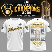 Milwaukee Our First Forever White Baseball T-Shirt