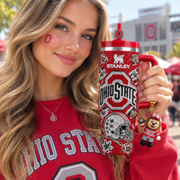 Columbus Buckeye Football Gilded 40oz Tumbler