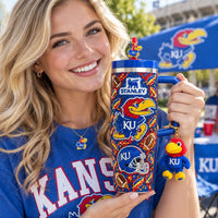 Kansas Jayhawk Pride Starry 40oz Tumbler