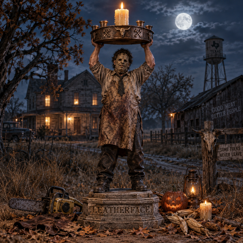 Texas Slaughter Candle Holder