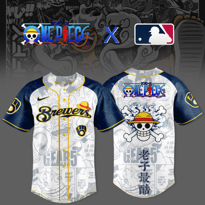 Milwaukee Pirate Manga Night Gear Five Baseball Jersey