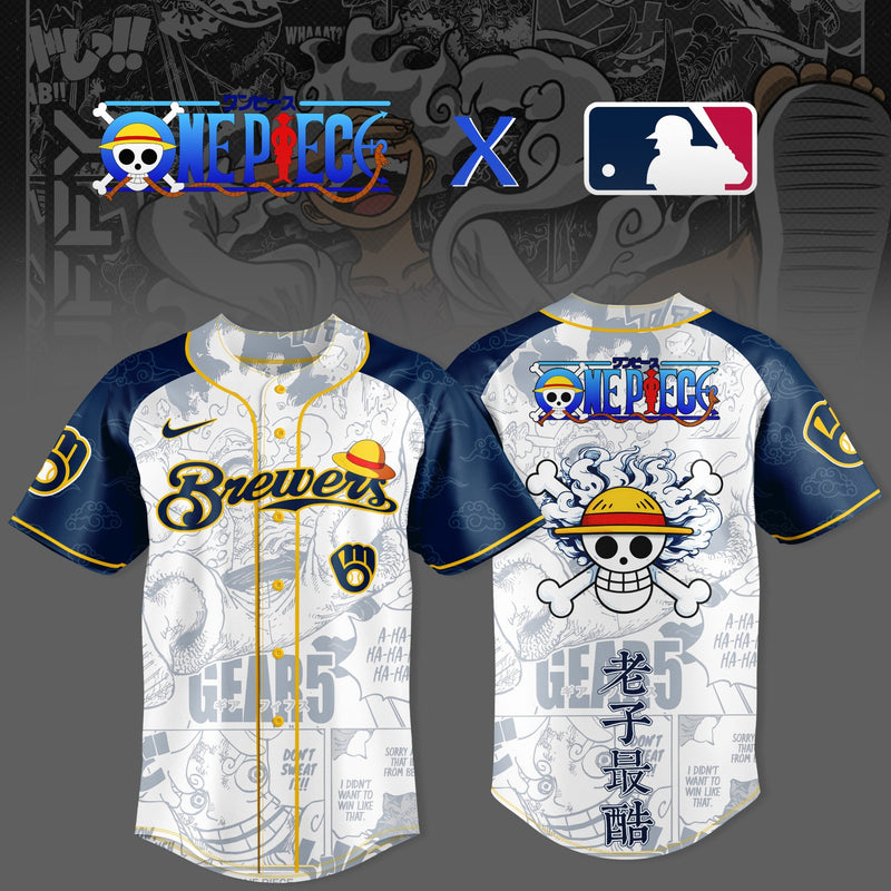 Milwaukee Pirate Manga Night Gear Five Baseball Jersey